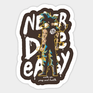 Never Die Easy (Goku's God Mode ver.) Sticker